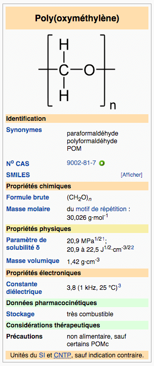 Repère complémentaire Polyacétal POM